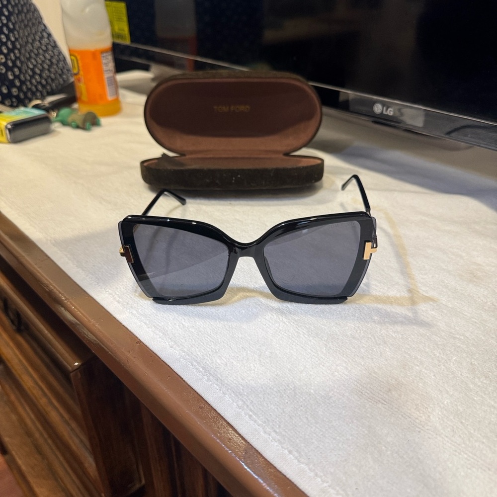 Tom Ford Black and Gold Women's Sunglasses